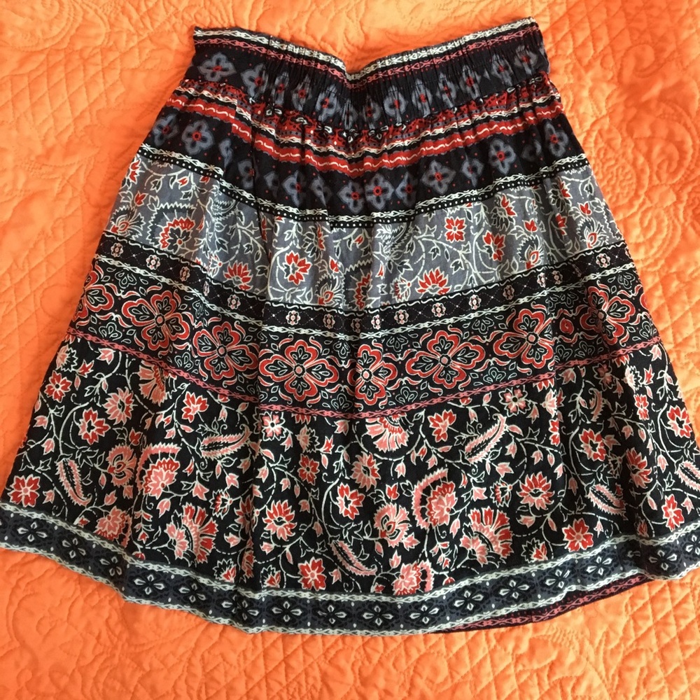 Patterned skirt from Loft